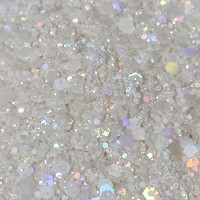 Glitter Sim Hologramlı Beyaz Glitter 100 GR