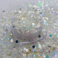 Glitter Sim Hologramlı Beyaz Glitter 100 GR