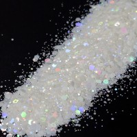 Glitter Sim Hologramlı Beyaz Glitter 100 GR