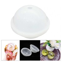 Epoksi Reçine Silikon Kalıp Küre Kalıbı Beton Taş Tozu Yuvarlak Küre Kalıbı 8 CM