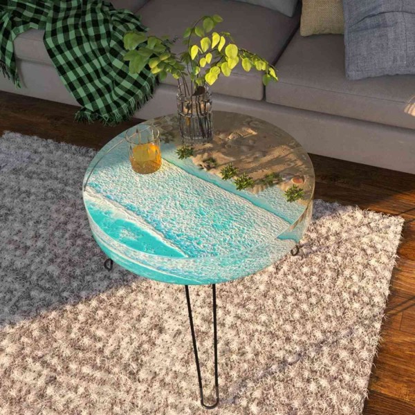 Epoksi Silikon Yuvarlak YERLİ Sehpa Kalıbı 40 CM Epoksi Silikon Yuvarlak YERLİ Sehpa Kalıbı 40 CM