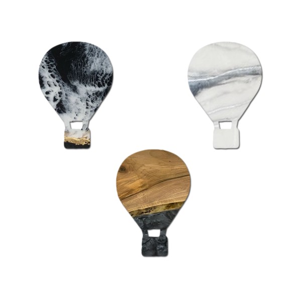 Epoksi Silikon Kalıp Çoklu Kapadokya Balonu Magnet Dolap Süsü Kalıbı 10 Lu 6.8 CM