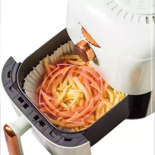 Tek Kullanımlık Tabak  Yuvarlak Air Fryer Için Pişirme Kağıdı 50'li 16 CM