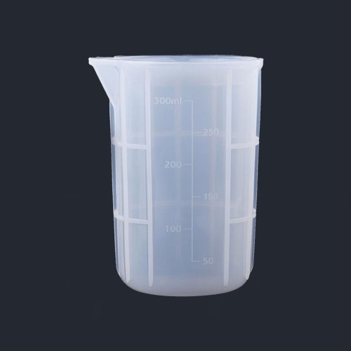 Epoksi Reçine Silikon Beaker Döküm Karıştırma Kabı Uçlu 300 ML