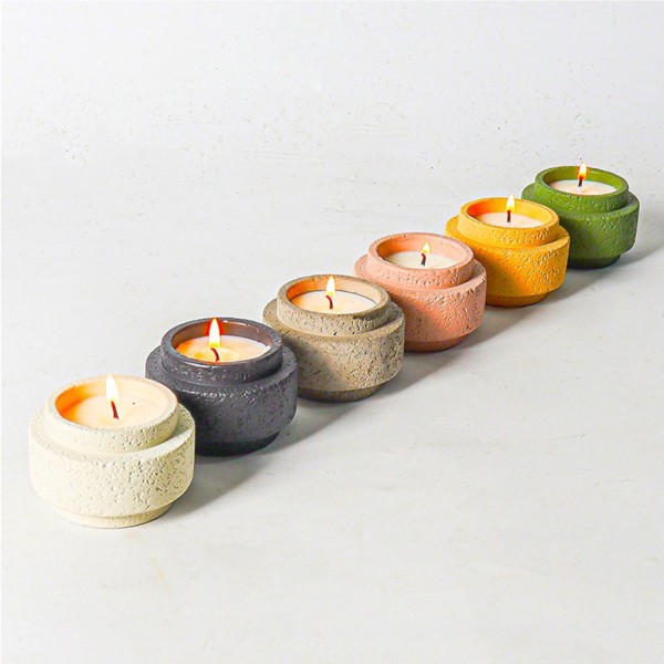 Silikon Kalıp Dekoratif Silindir Taş Tozu Beton Alçı Ve Mum Kalıbı