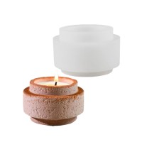 Silikon Kalıp Dekoratif Silindir Taş Tozu Beton Alçı Ve Mum Kalıbı