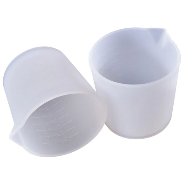 Epoksi Reçine Silikon Beaker Döküm Karıştırma Kabı Uçlu 50 ML
