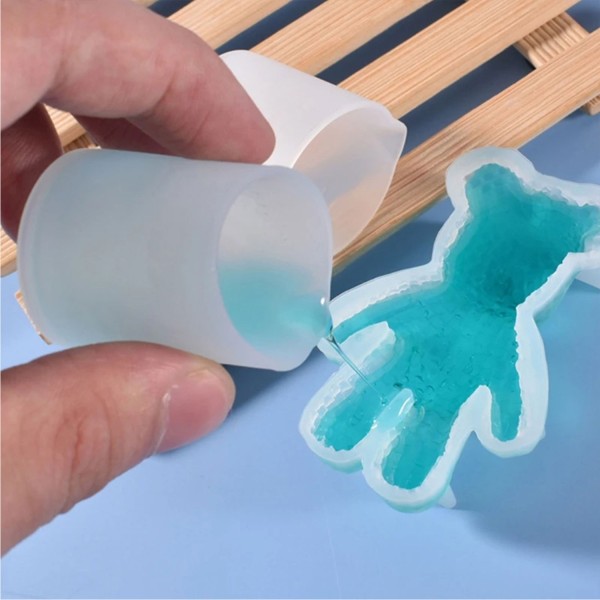 Epoksi Reçine Silikon Beaker Döküm Karıştırma Kabı Uçlu 50 ML
