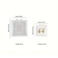 Silikon Avrupa Dantel Fiyonk Tasarımlı Silikon Kalıp 10x10.9 CM