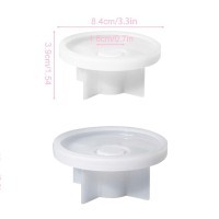 Silikon Kalıp Epoksi Taş Tozu Beton Şamdanlık Mum Tutucu Kalıbı 8.4 CM