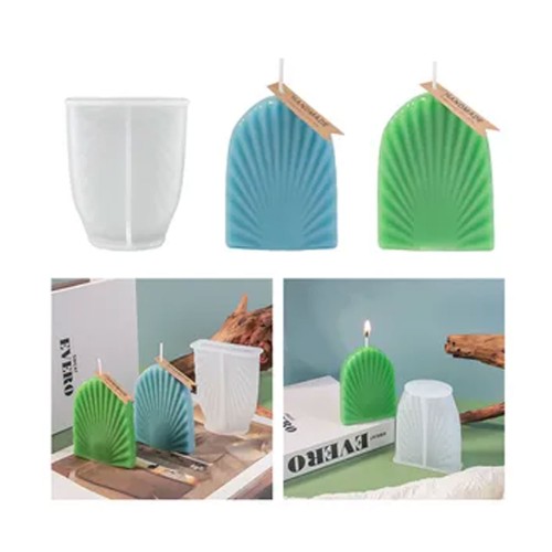 Epoksi Silikon Taş Tozu Düz Yaprak Mum Kalıbı 9.2X7.6 CM