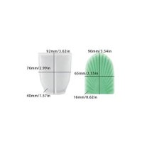 Epoksi Silikon Taş Tozu Düz Yaprak Mum Kalıbı 9.2X7.6 CM