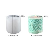 Epoksi Silikon Taş Tozu Geometrik Baskı Desen Mumluk Mücevher Saklama Kutusu Kalıbı Epoksi Silikon Taş Tozu Geometrik Baskı Desen Mumluk Mücevher Saklama Kutusu Kalıbı