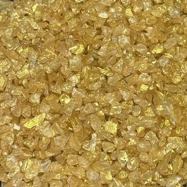 Epoksi Mum Dekoratif 2-4 MM Arlığında Gerçek Cam Kırığı (50 GR)  Gold