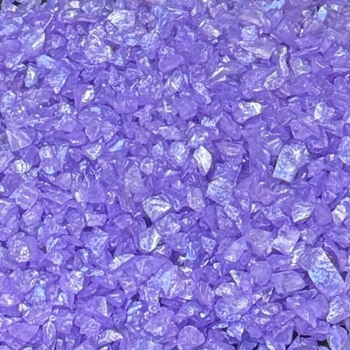 Epoksi Mum Dekoratif 2-4 MM Arlığında Gerçek Cam Kırığı (50 GR)  Lila