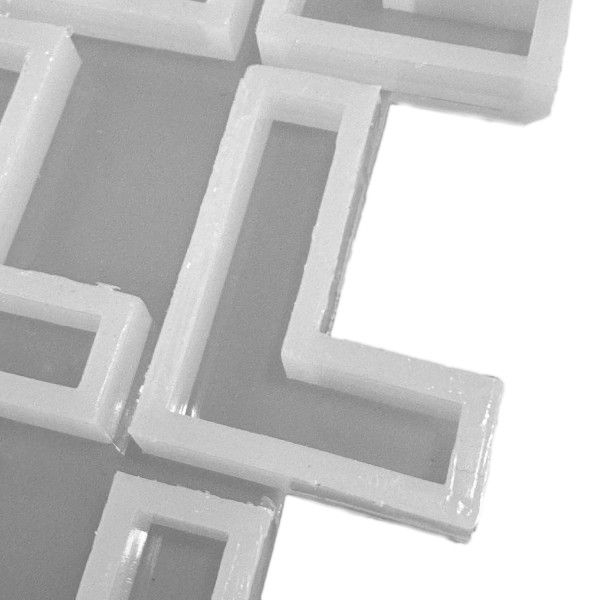 Epoksi Çoklu Silikon Kalıp Düz L Harfi Anahtarlık Reçine Seri Döküm Kalıbı 4 CM 10 Lu