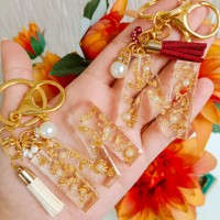 Epoksi Çoklu Silikon Kalıp Düz R Harfi Anahtarlık Reçine Seri Döküm Kalıbı 4 CM 10 Lu