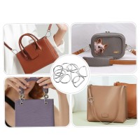 Tahtakale Toptancı Anahtarlık Montaj Halkası D Çanta Bağlantı Halkası 24x16 MM (1000 Adet)  Gümüş