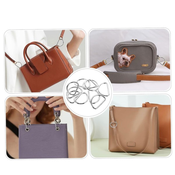 Tahtakale Toptancı Anahtarlık Montaj Halkası D Çanta Bağlantı Halkası 24x16 MM (1000 Adet)  Gümüş