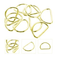 Tahtakale Toptancı Anahtarlık Montaj Halkası D Çanta Bağlantı Halkası 14x10 MM (1000 Adet)  Gold