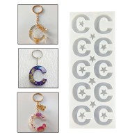 Tahtakale Toptancı Epoksi Çoklu Silikon Kalıp C Harfi Anahtarlık Reçine Seri Döküm Kalıbı 4 CM 10 Lu Tahtakale Toptancı Epoksi Çoklu Silikon Kalıp C Harfi Anahtarlık Reçine Seri Döküm Kalıbı 4 CM 10 Lu