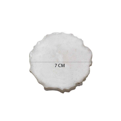 Epoksi Magnet Tırtıklı  Varaklı Yarısı Şeffaf  7 CM  (10 Adet)   Sedef