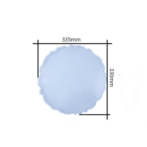 Tahtakale Toptancı Epoksi Silikon Kalıp  YERLİ ÜRETİM Büyük Tepsi Kenarı Dalgali Model 33.5 CM