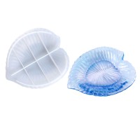 Tahtakale Toptancı Epoksi Silikon Kalıp Kalp Model Tabak Kalıbı 14X16.2 CM