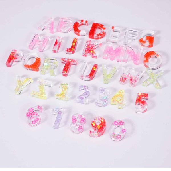 Tahtakale Toptancı Epoksi Silikon Kalıp  Büyük Harfler Kalıbı Küçük Boy 1.7 CM 36lı