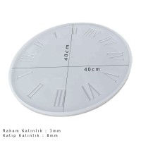 Tahtakale Toptancı Epoksi Silikon Kalıp Roma Rakamlı Saat Kalıbı Battal Boy 40 CM Tahtakale Toptancı Epoksi Silikon Kalıp Roma Rakamlı Saat Kalıbı Battal Boy 40 CM