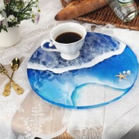 Tahtakale Toptancı Epoksi Silikon Kalıp  YERLİ ÜRETİM Yuvarlak Tepsi Kalıbı Düz 26.5 CM