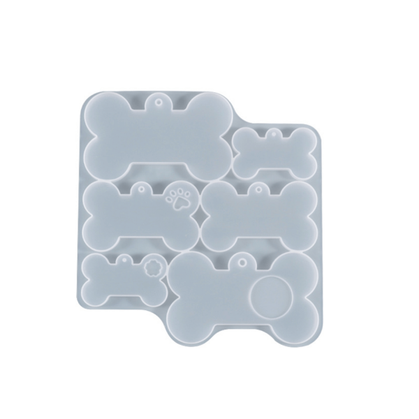 Tahtakale Toptancı Epoksi Silikon Kalıp Kemik Kedi ve Köpek Çoklu Tasma İsimlik Kalıbı