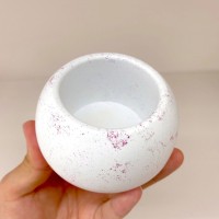 Tahtakale Toptancı Epoksi Yuvarlak Beton Saksı ve Mumluk Silikon Kalıbı 10.2X7.3