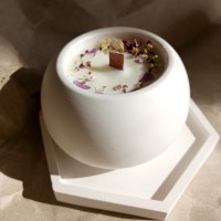 Tahtakale Toptancı Epoksi Yuvarlak Beton Saksı ve Mumluk Silikon Kalıbı 10.2X7.3