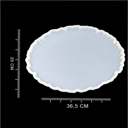 Epoksi Silikon Kalıp Oval Dalgalı Tepsi (Supla) Kalıbnı YERLİ 25x33.5 CM Epoksi Silikon Kalıp Oval Dalgalı Tepsi (Supla) Kalıbnı YERLİ 25x33.5 CM