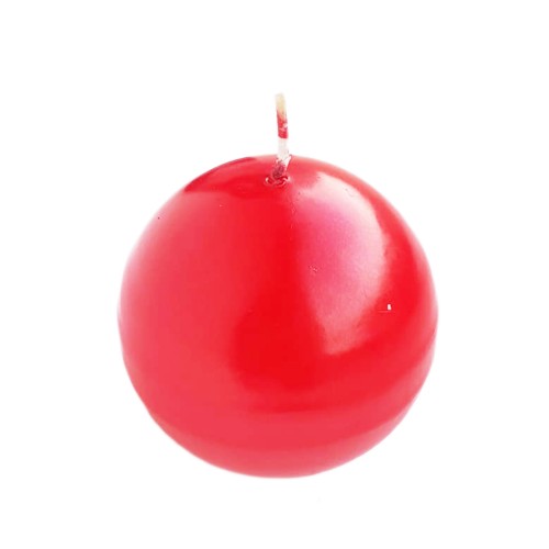 Dekoratif Top Mum Küre Yuvarlak Mum PARLAK Renk 8 CM Kırmızı Dekoratif Top Mum Küre Yuvarlak Mum PARLAK Renk 8 CM Kırmızı