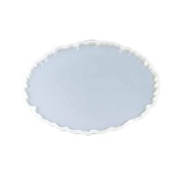 Tahtakale Toptancı Epoksi Silikon Kalıp Oval Dalgalı Tepsi  (Supla) Kalıbnı  YERLİ 25x33.5 CM