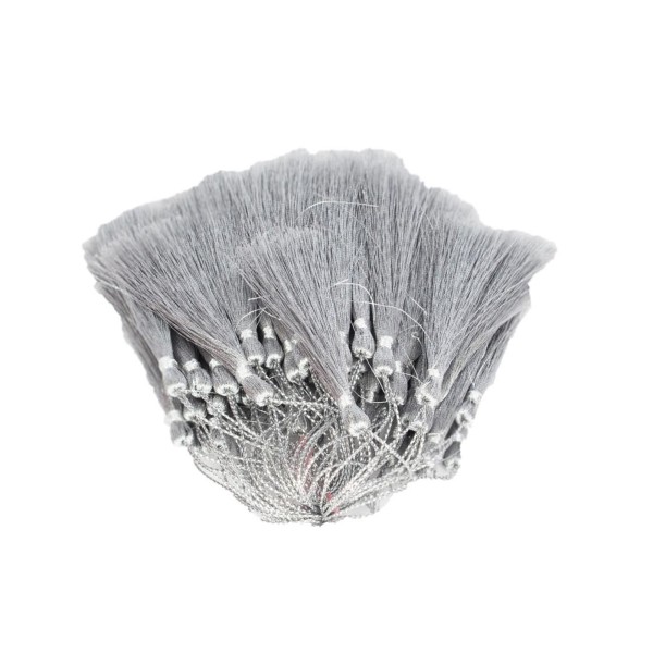 Tahtakale Toptancı Püskül Simli Ve  Parlak (10 Adet)  Gümüş