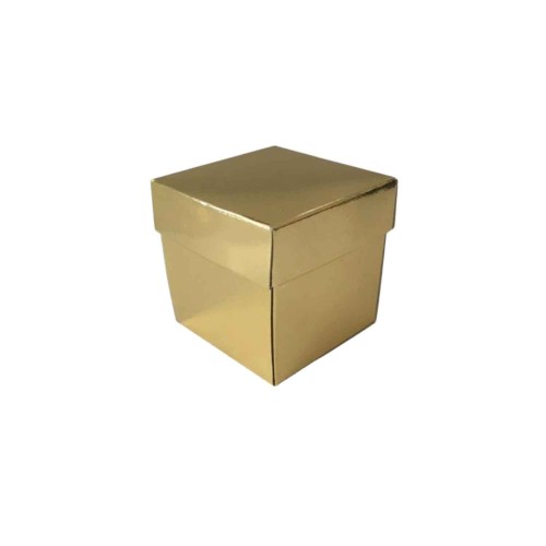 Komple Karton Kutu Düz Renk 6X6X6 CM (25 Adet) Gold Komple Karton Kutu Düz Renk 6X6X6 CM (25 Adet) Gold