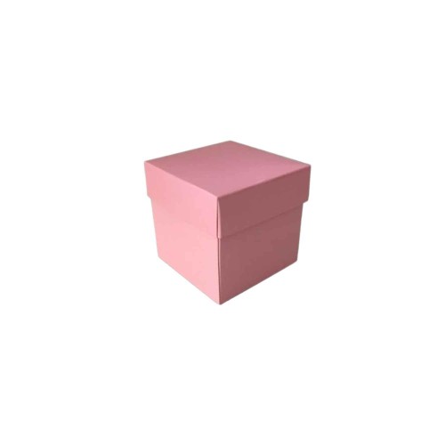 Komple Karton Kutu Düz Renk 6X6X6 CM (25 Adet) Pembe Komple Karton Kutu Düz Renk 6X6X6 CM (25 Adet) Pembe