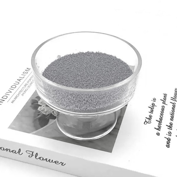 Tahtakale Toptancı Kristal Tozu Boncuk Vanilya Kokulu Parafin (Mum Yapım Malzemesi ) (500) Gram  Gri