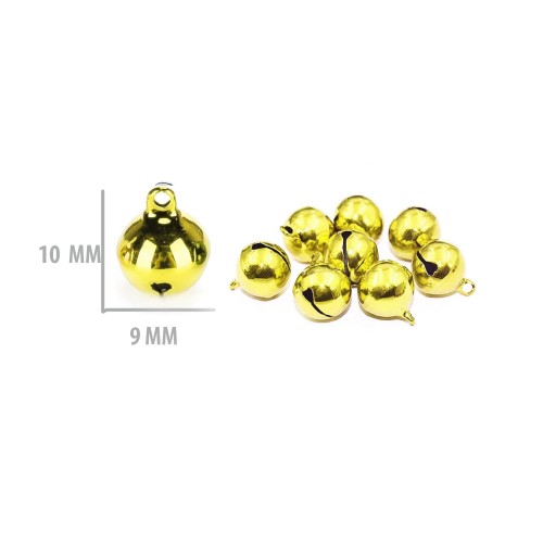 Metal Çıngırak Zil  1 CM (2000 Adet)  Gold