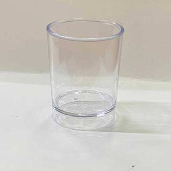Tahtakale Toptancı Mika Akrilik  Shot Bardak Mum Bardağı  6X4.2 CM 35 CC (12 Adet)
