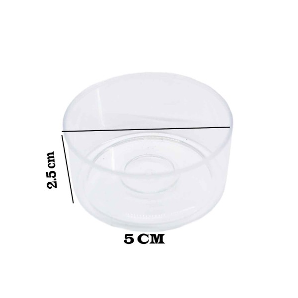 Tahtakale Toptancı Mika Kutu Mumluk 2.5X5 CM (20 Adet)