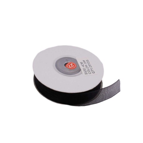 Organze Kurdele 40 MM (22 Metre)  Siyah