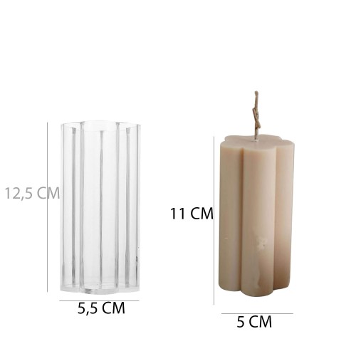 Poli Karbon Mum Kalıbı Papatya 12,5X5,5