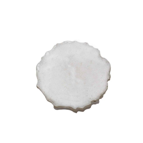 Epoksi Magnet Tırtıklı  Varaklı Yarısı Şeffaf  7 CM  (10 Adet)   Gümüş