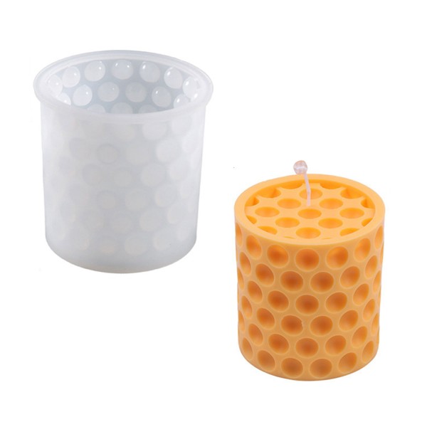Tahtakale Toptancı Epoksi Reçine Silikon Kalıp Taş Tozu Baloncuklu Silindir Delikli Mum Kalıbı