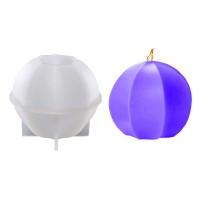 Tahtakale Toptancı Epoksi Reçine Silikon Kalıp Taş Tozu Çizgili Yuvarlak Daire Mum Kalıbı