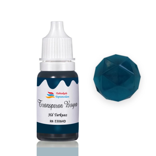 Tahtakale Toptancı Epoksi Reçine Transparan Boya Pigment Şeffaf Epoksi Boyası 20 ML HD Turkuaz - 3306HD Tahtakale Toptancı Epoksi Reçine Transparan Boya Pigment Şeffaf Epoksi Boyası 20 ML HD Turkuaz - 3306HD